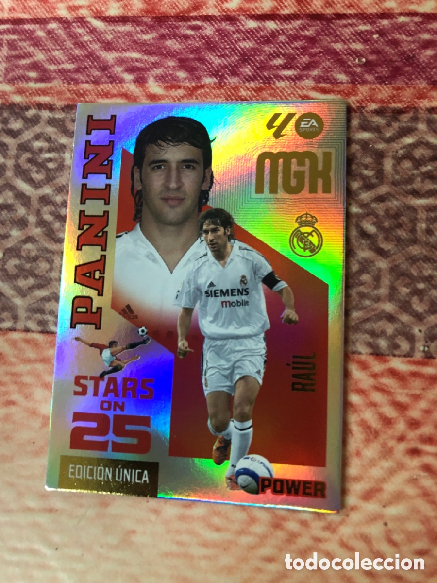 Cromos de f&uacute;tbol: 426P RAUL REAL MADRID STARS ON POWER MGK 26 27 PANINI 2026 2027 25 ANIVERSARIO MEGACRACKS