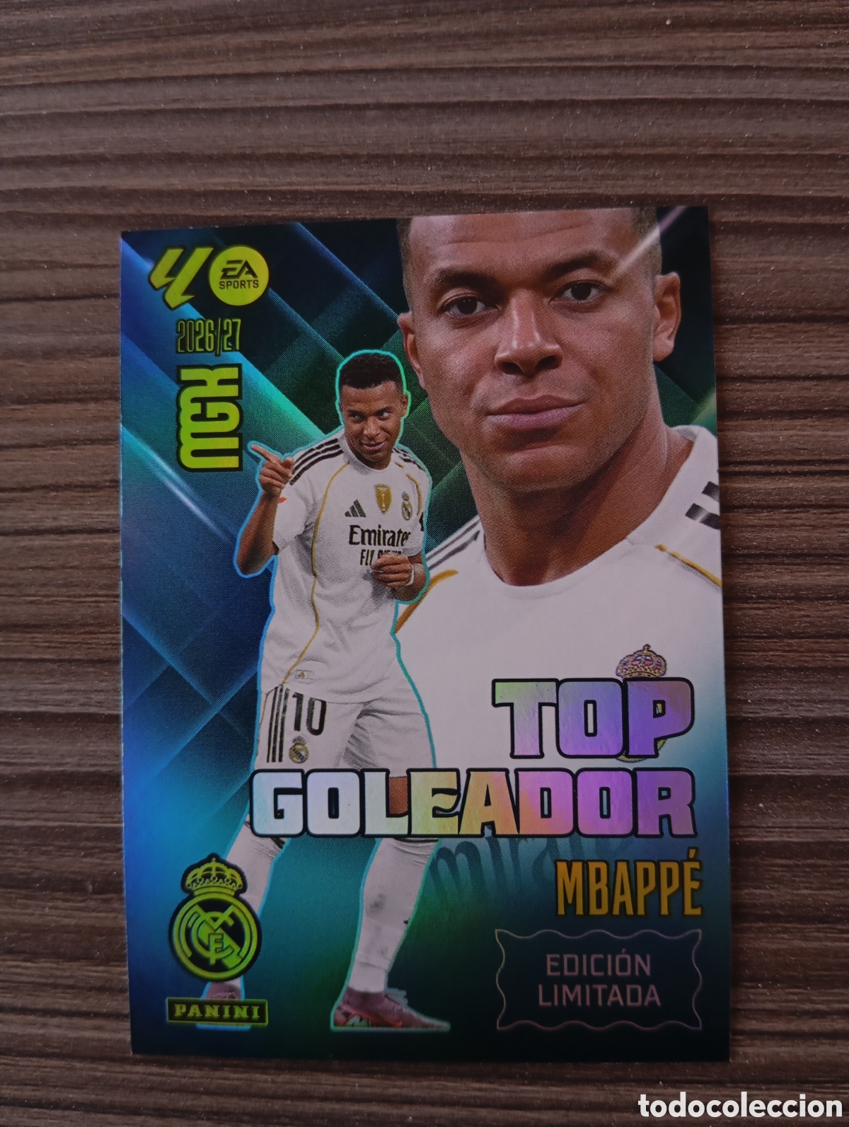 Cromos de f&uacute;tbol: MBAPPE edici&oacute;n limitada Panini MEGACRACKS 26 27