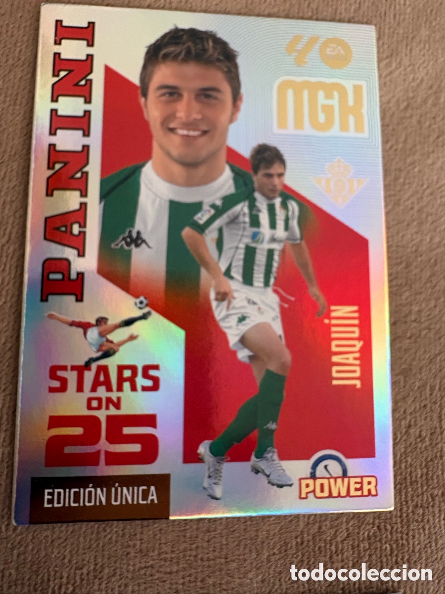 Cromos de f&uacute;tbol: 431P JOAQU&Iacute;N BETIS STARS ON POWER MGK 26 27 PANINI 2026 2027 25 ANIVERSARIO MEGACRACKS
