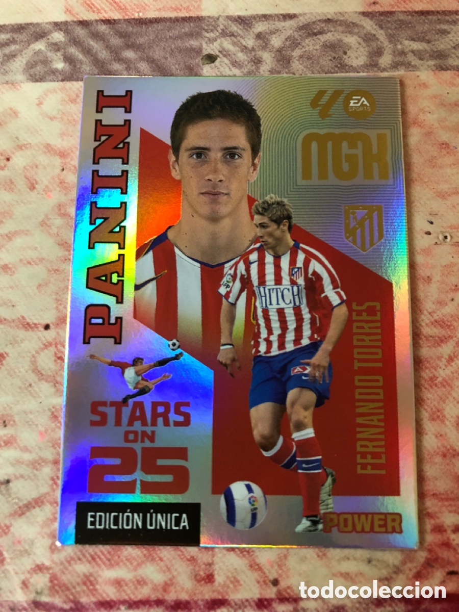 Cromos de f&uacute;tbol: 432P FERNANDO TORRES AT MADRID STARS ON POWER MGK 26 27 PANINI 2026 2027 25 ANIVERSARIO MEGACRACKS