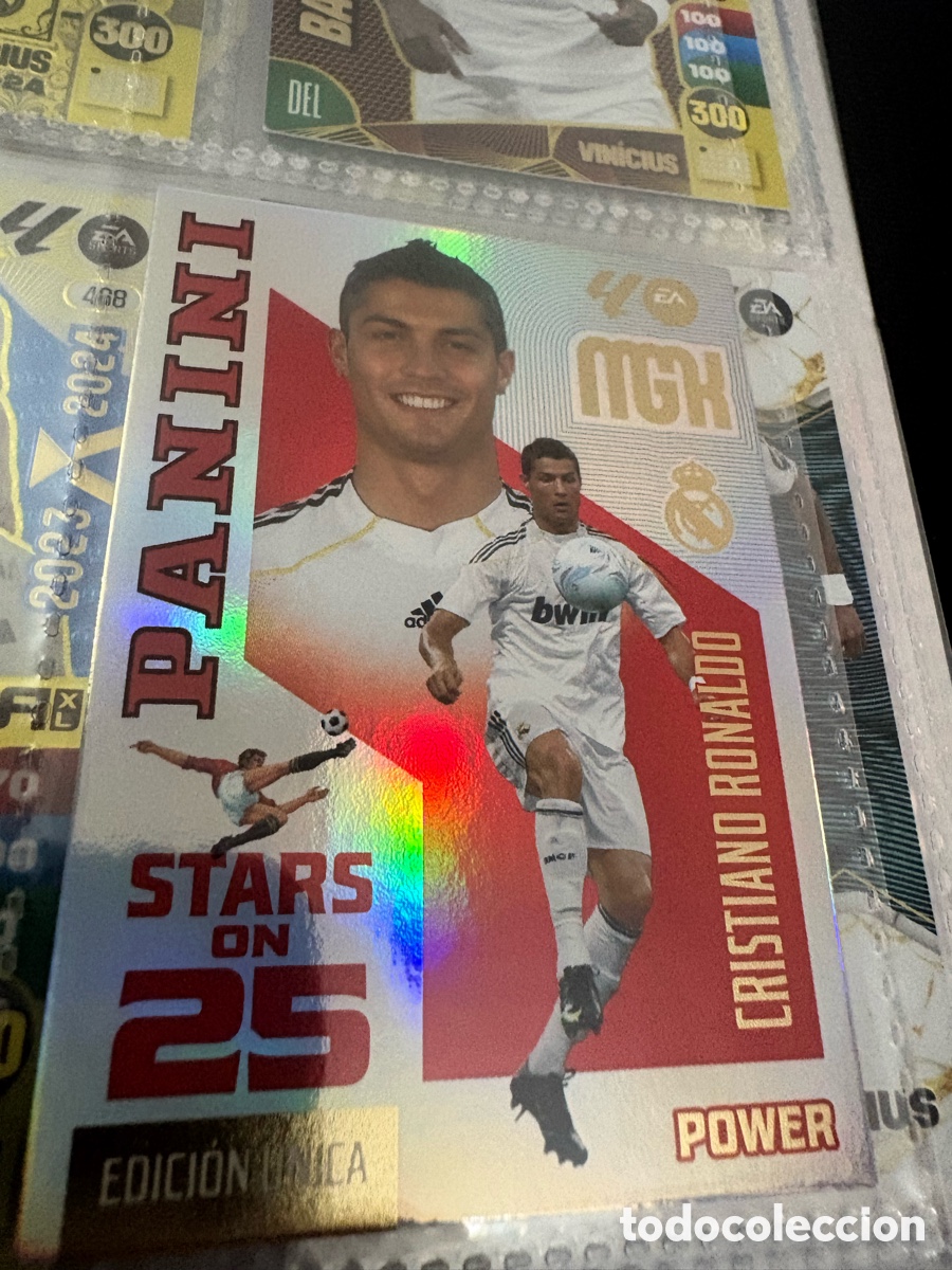 Cromos de f&uacute;tbol: P442 P 442 CRISTIANO RONALDO MADRID STARS ON 25 EDICION POWER ⚽ MEGACRACKS LIGA 2026 2027 26 27 ⚽