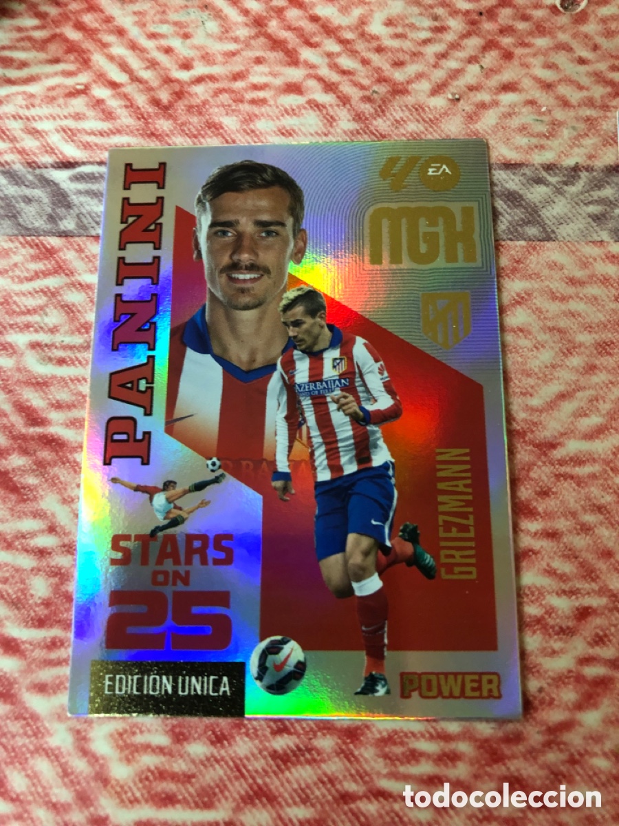 Cromos de f&uacute;tbol: 443P GRIEZMANN AT MADRID STARS ON POWER MGK 26 27 PANINI 2026 2027 25 ANIVERSARIO MEGACRACKS