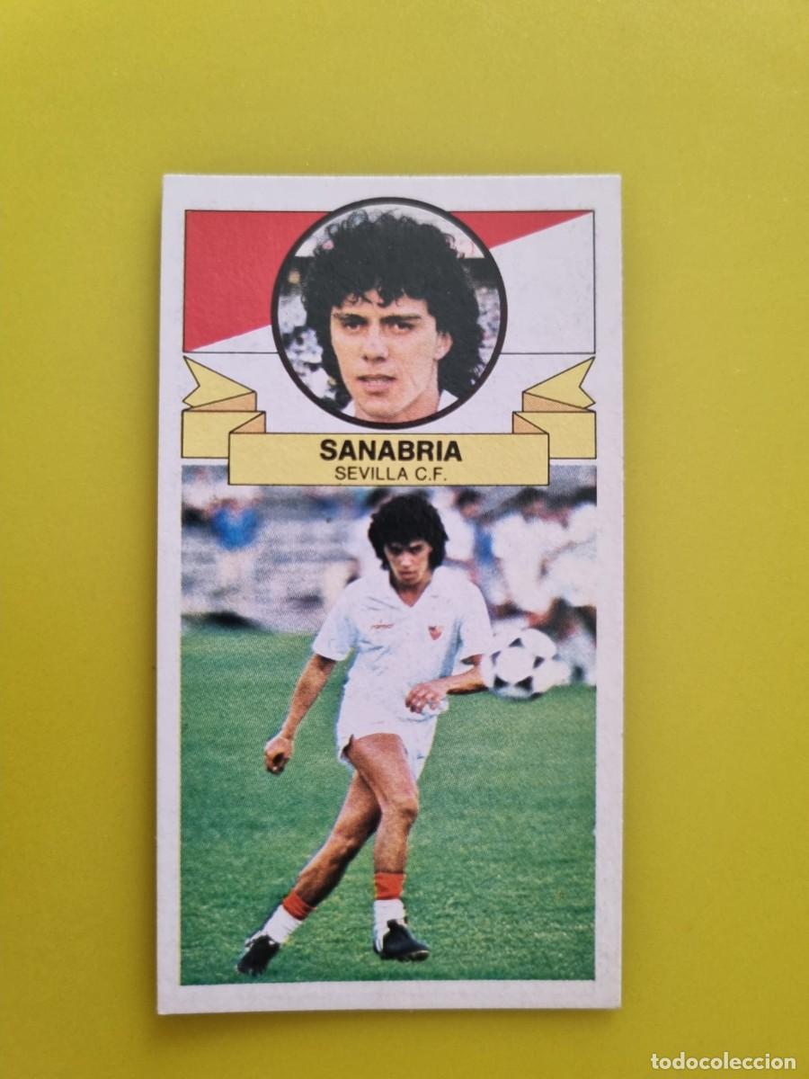 Cromos de f&uacute;tbol: CROMO LIGA ESTE 85 86 1985 1986 NUNCA PEGADO SIN PEGAR SANABRIA SEVILLA N&ordm;10 ULTIMOS FICHAJES AR826