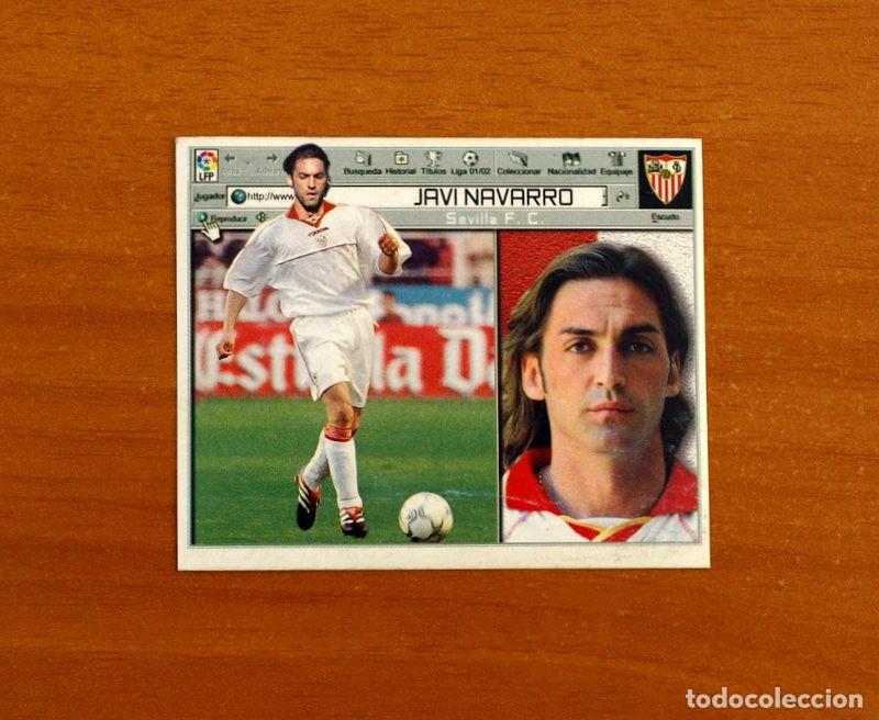 Cromos de f&uacute;tbol: Sevilla - Javi Navarro - Ediciones Este Liga 2001-2002, 01-02 - Nunca pegado
