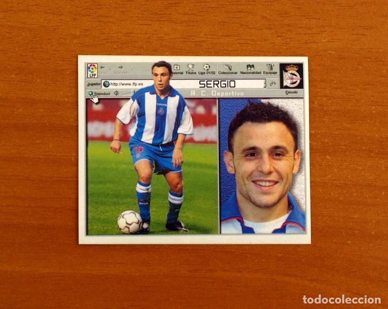 Cromos de f&uacute;tbol: Deportivo de La Coru&ntilde;a - Sergio - COLOCA - Ediciones Este Liga 2001-2002, 01-02 - Nunca Pegado