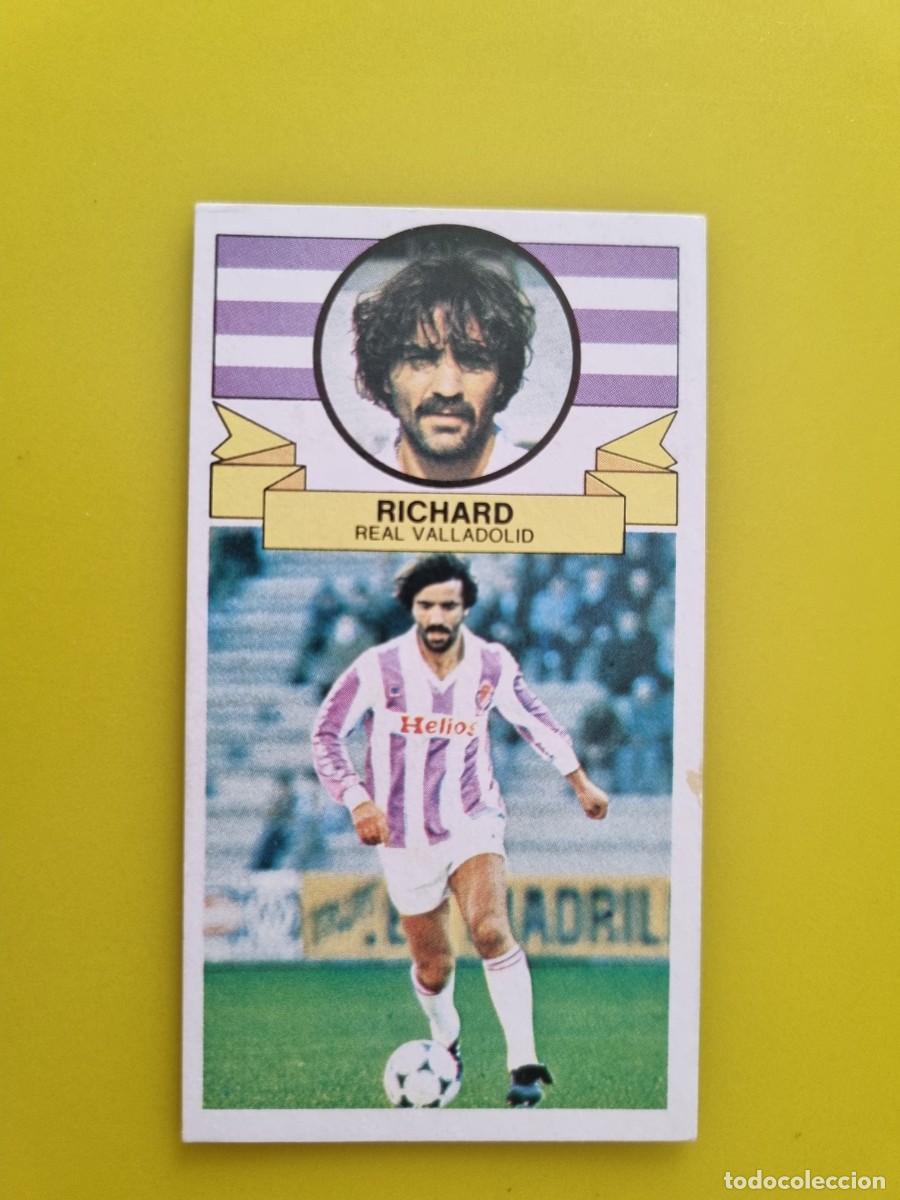 Cromos de f&uacute;tbol: CROMO LIGA ESTE 85 86 1985 1986 NUNCA PEGADO SIN PEGAR RICHARD REAL VALLADOLID AR826