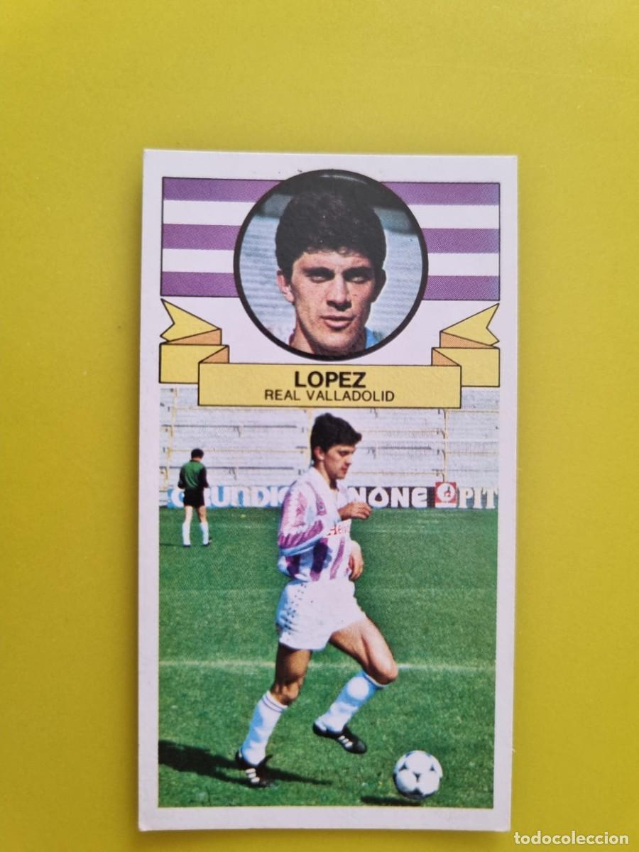 Cromos de f&uacute;tbol: CROMO LIGA ESTE 85 86 1985 1986 NUNCA PEGADO SIN PEGAR LOPEZ REAL VALLADOLID AR826