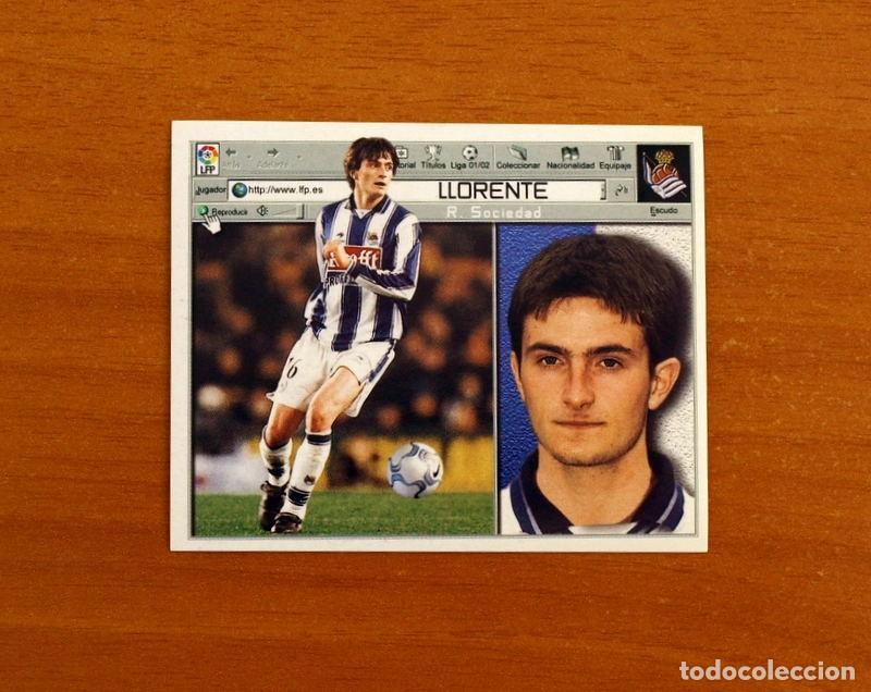 Cromos de f&uacute;tbol: Real Sociedad - Llorente - Ediciones Este Liga 2001-2002, 01-02 - Nunca pegado