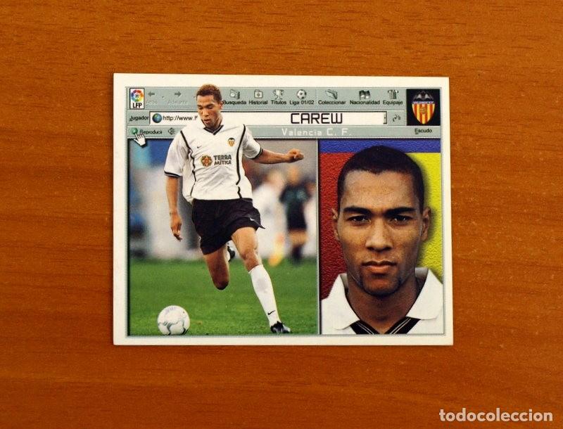Cromos de f&uacute;tbol: Valencia - Carew - Ediciones Este Liga 2001-2002, 01-02 - Nunca pegado
