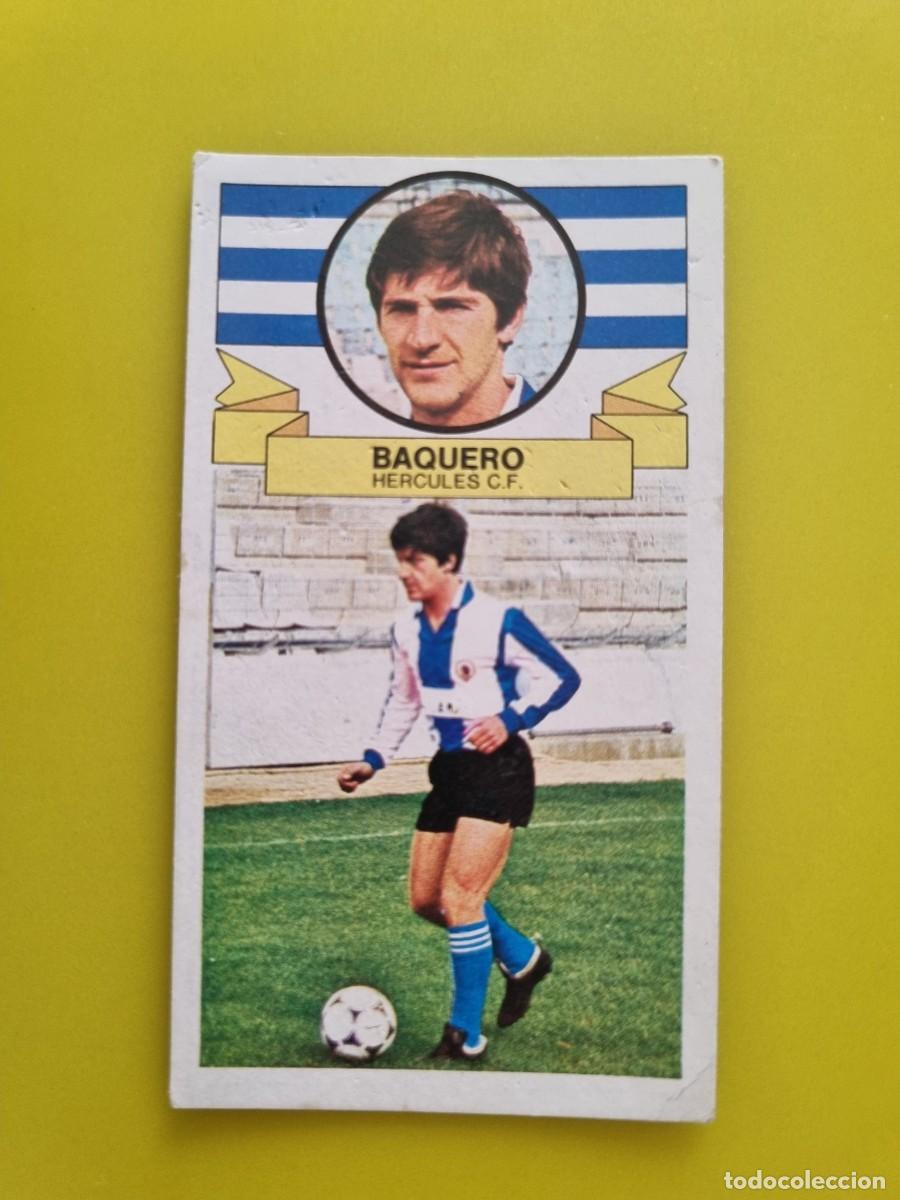 Cromos de f&uacute;tbol: CROMO LIGA ESTE 85 86 1985 1986 NUNCA PEGADO SIN PEGAR BAQUERO HERCULES CF AR826