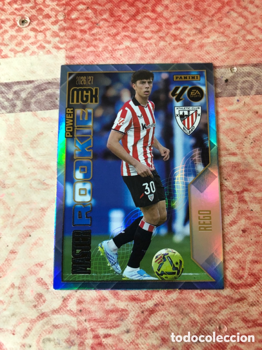 Cromos de f&uacute;tbol: P418 P 418 REGO ATHLETIC BILBAO MASTER ROOKIE POWER ⚽ MEGACRACKS LIGA 2026 2027 26 27 ⚽