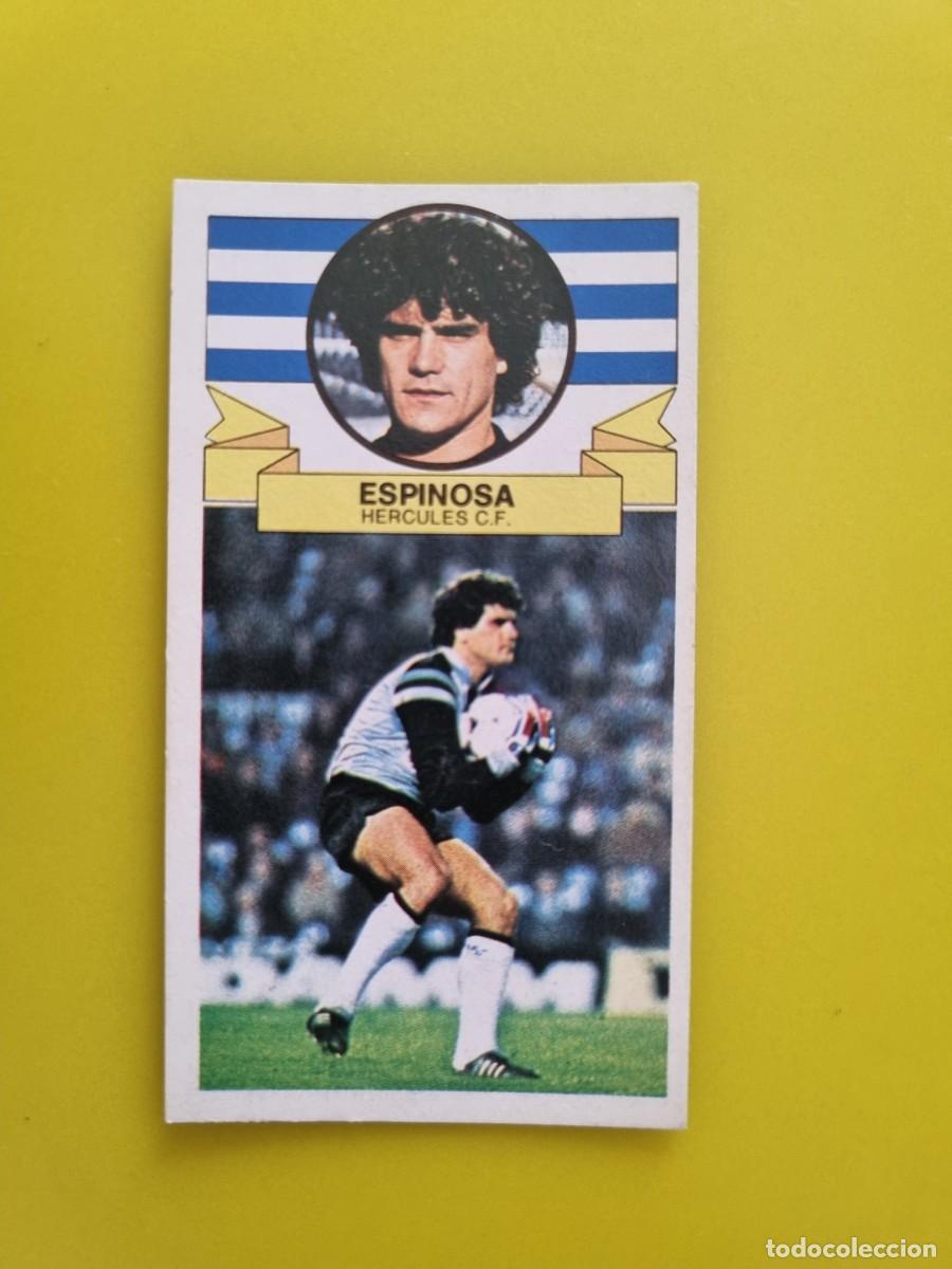 Cromos de f&uacute;tbol: LIGA ESTE 85 86 1985 1986 NUNCA PEGADO SIN PEGAR ESPINOSA HERCULES CF AR826