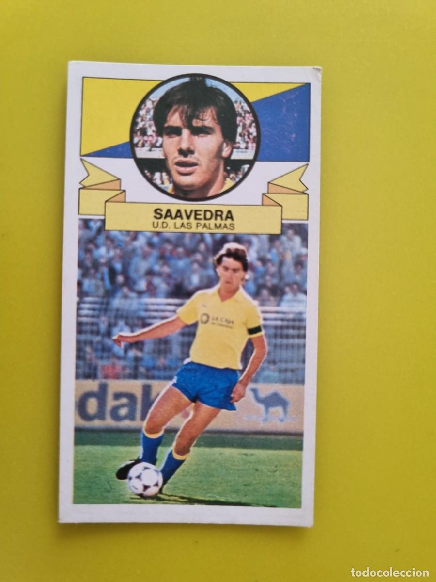 Cromos de f&uacute;tbol: LIGA ESTE 85 86 1985 1986 NUNCA PEGADO SIN PEGAR SAAVEDRA UD LAS PALMAS AR826