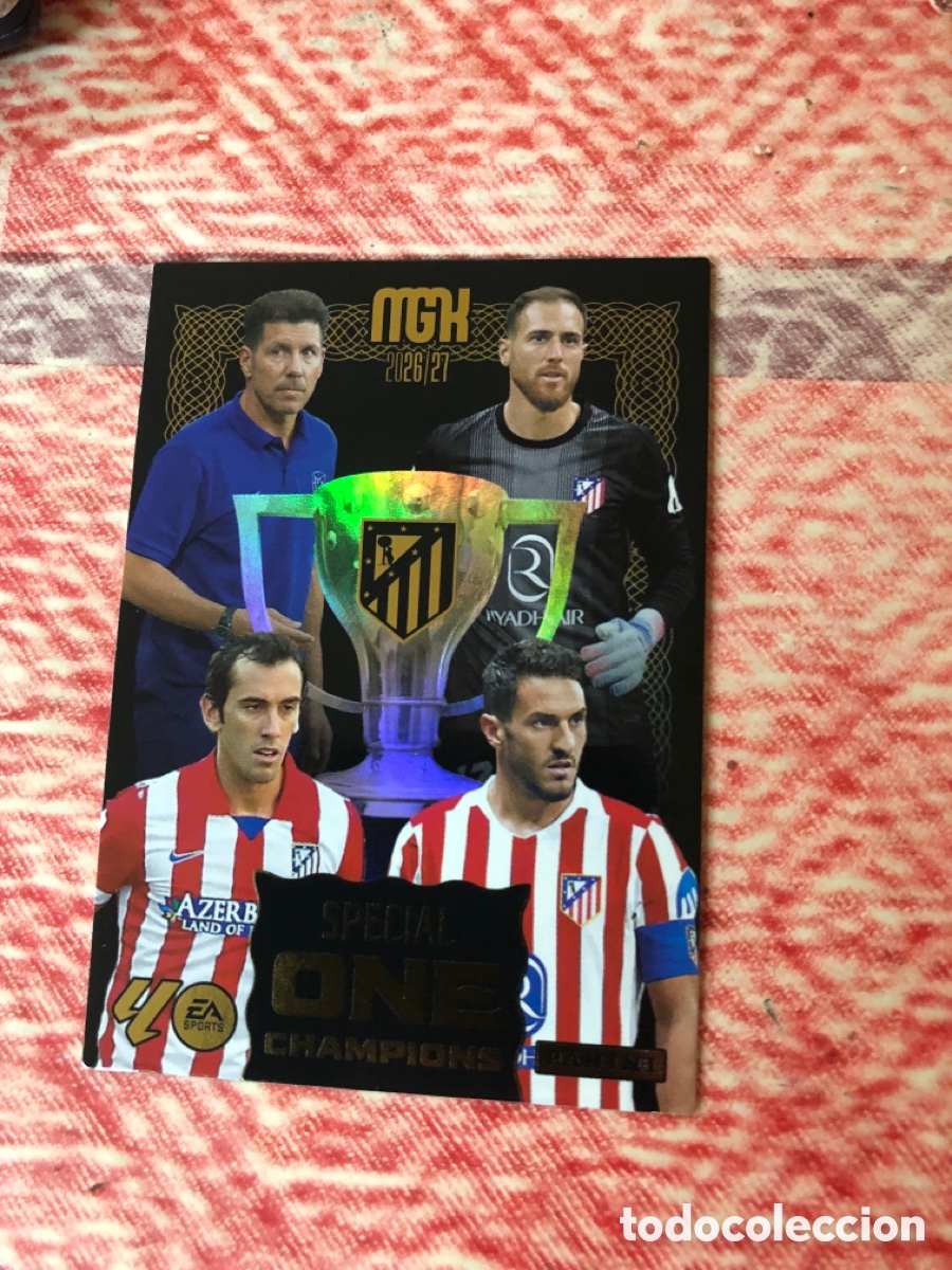 Cromos de f&uacute;tbol: ATL&Eacute;TICO MADRID SPECIAL ONE CHAMPIONS MGK 26 27 PANINI 2026 2027 25 ANIVERSARIO MEGACRACKS. NUEVA