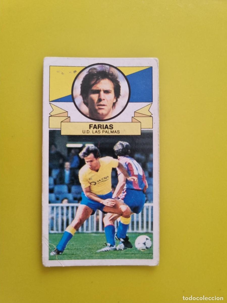 Cromos de f&uacute;tbol: LIGA ESTE 85 86 1985 1986 NUNCA PEGADO SIN PEGAR FARIAS UD LAS PALMAS AR826