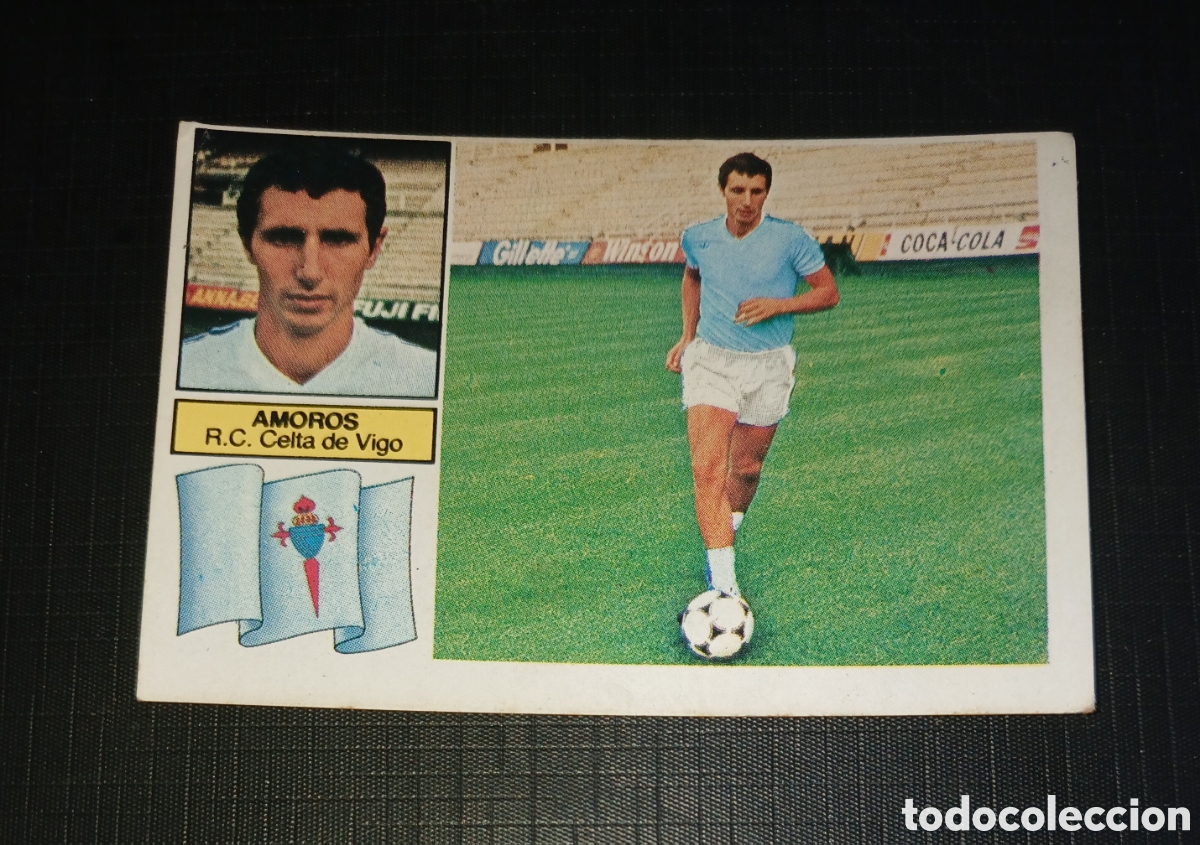 Cromos de f&uacute;tbol: Cromo &Uacute;ltimos Fichajes n&ordm; 21 Amor&oacute;s Celta de Vigo Ed. Este Liga 1982 1983 82-83 Sin pegar, nunca peg