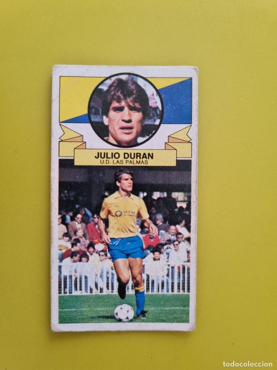 Cromos de f&uacute;tbol: LIGA ESTE 85 86 1985 1986 NUNCA PEGADO SIN PEGAR JULIO DURAN UD LAS PALMAS AR826