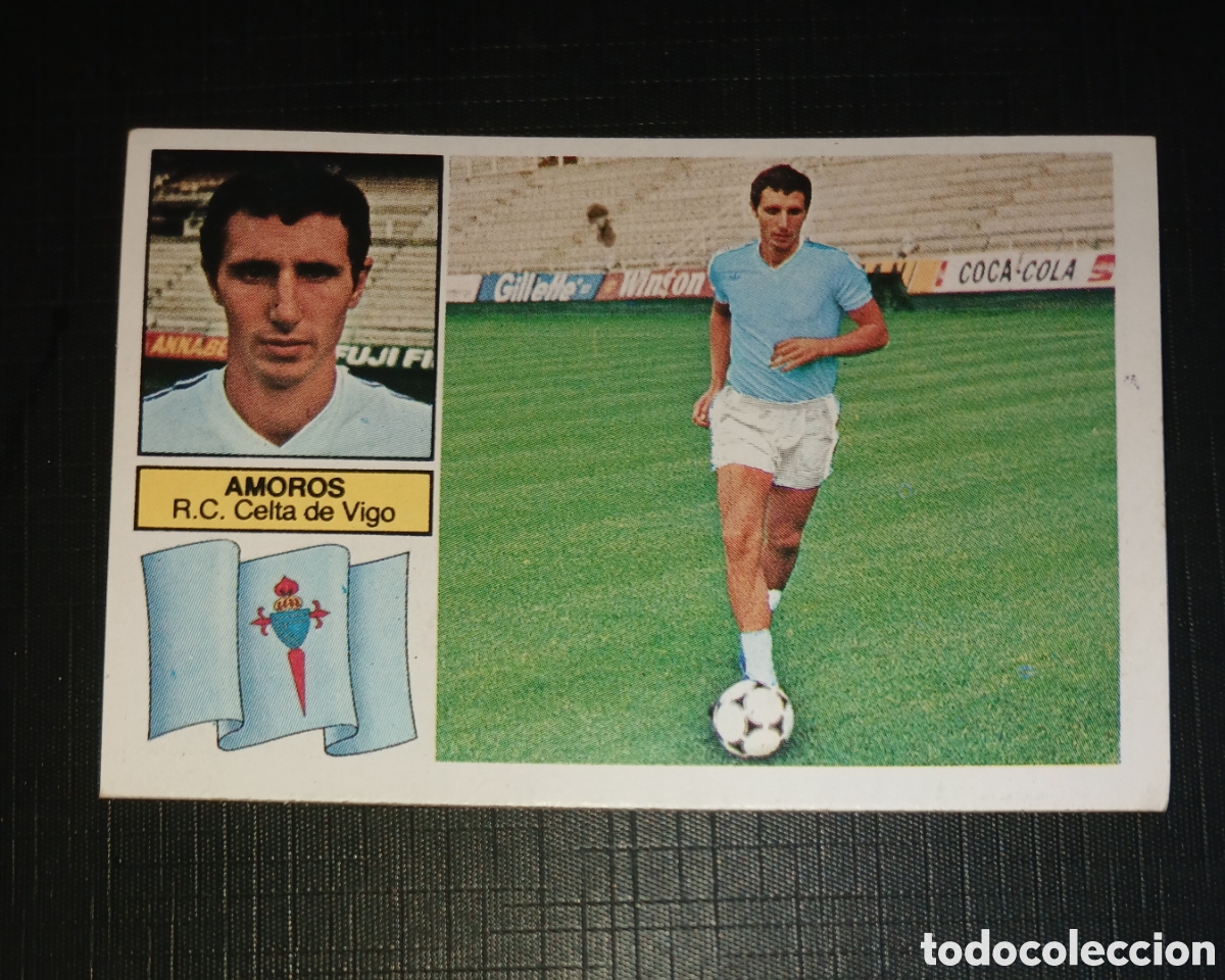 Cromos de f&uacute;tbol: Cromo &Uacute;ltimos Fichajes n&ordm; 21 Amor&oacute;s Celta de Vigo Ed. Este Liga 1982 1983 82-83 Sin pegar, nunca peg