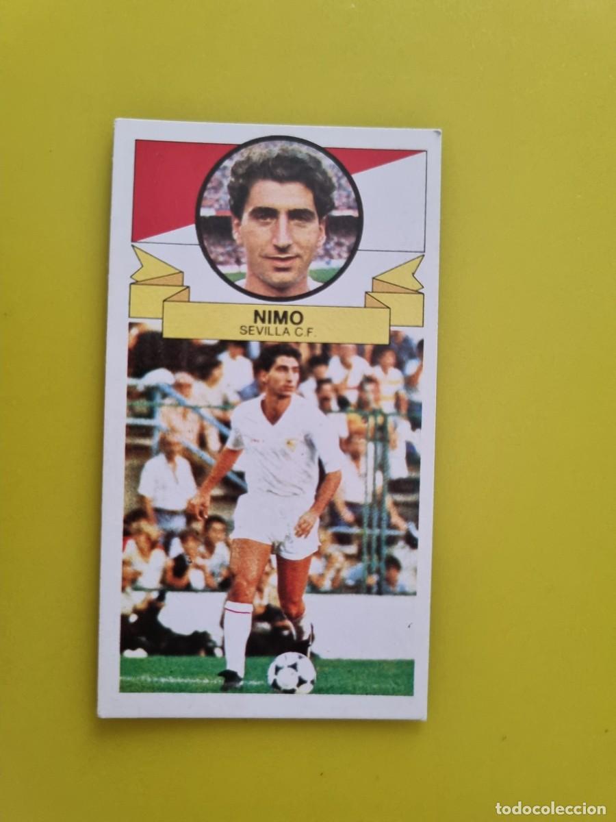 Cromos de f&uacute;tbol: LIGA ESTE 85 86 1985 1986 NUNCA PEGADO SIN PEGAR NIMO SEVILLA AR826