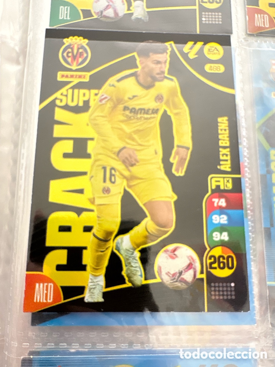 Cromos de f&uacute;tbol: 466 ALEX BAENA VILLARREAL CF SUPER CRACK FICHAS ALBUM ADRENALYN XL 2024 2025 24 25