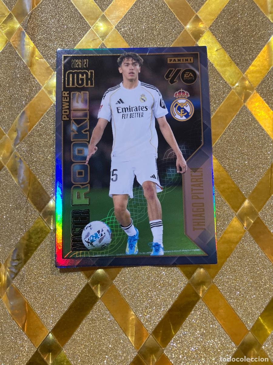 Fu&szlig;ball-Sticker: CROMO REAL MADRI NUMERO 419 THIAGO PITARCH MASTER ROOKIE POWER LIGA 2026 2027 MEGACRAKS MGK PANINI !