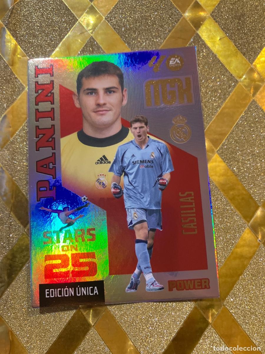 Fu&szlig;ball-Sticker: CROMO DE FUTBOL NUMERO 428 CASILLAS REAL MADRID POWER STARS LIGA 2026 2027 MEGACRAKS MGK PANINI !