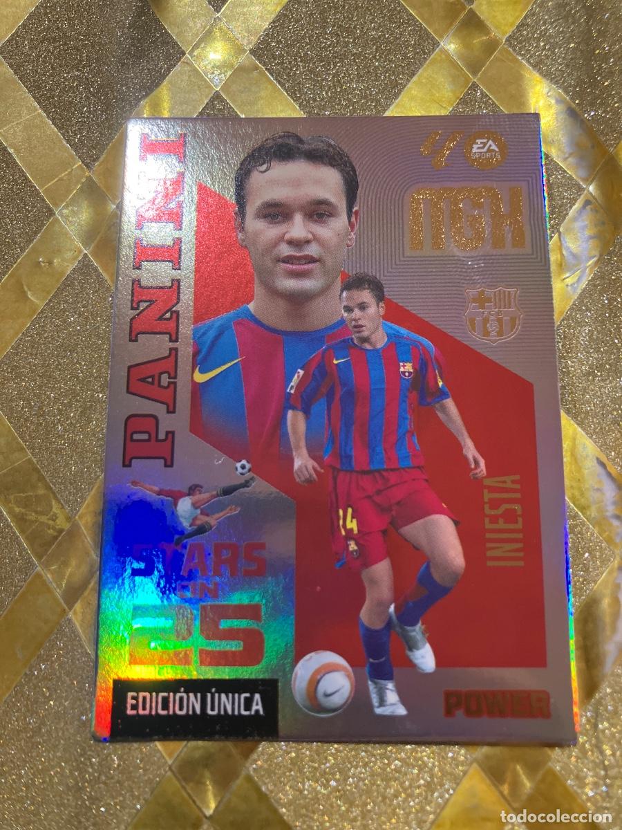 Fu&szlig;ball-Sticker: CROMO DE FUTBOL NUMERO 434 INIESTA BARCELONA POWER STARS LIGA 2026 2027 MEGACRAKS MGK PANINI !