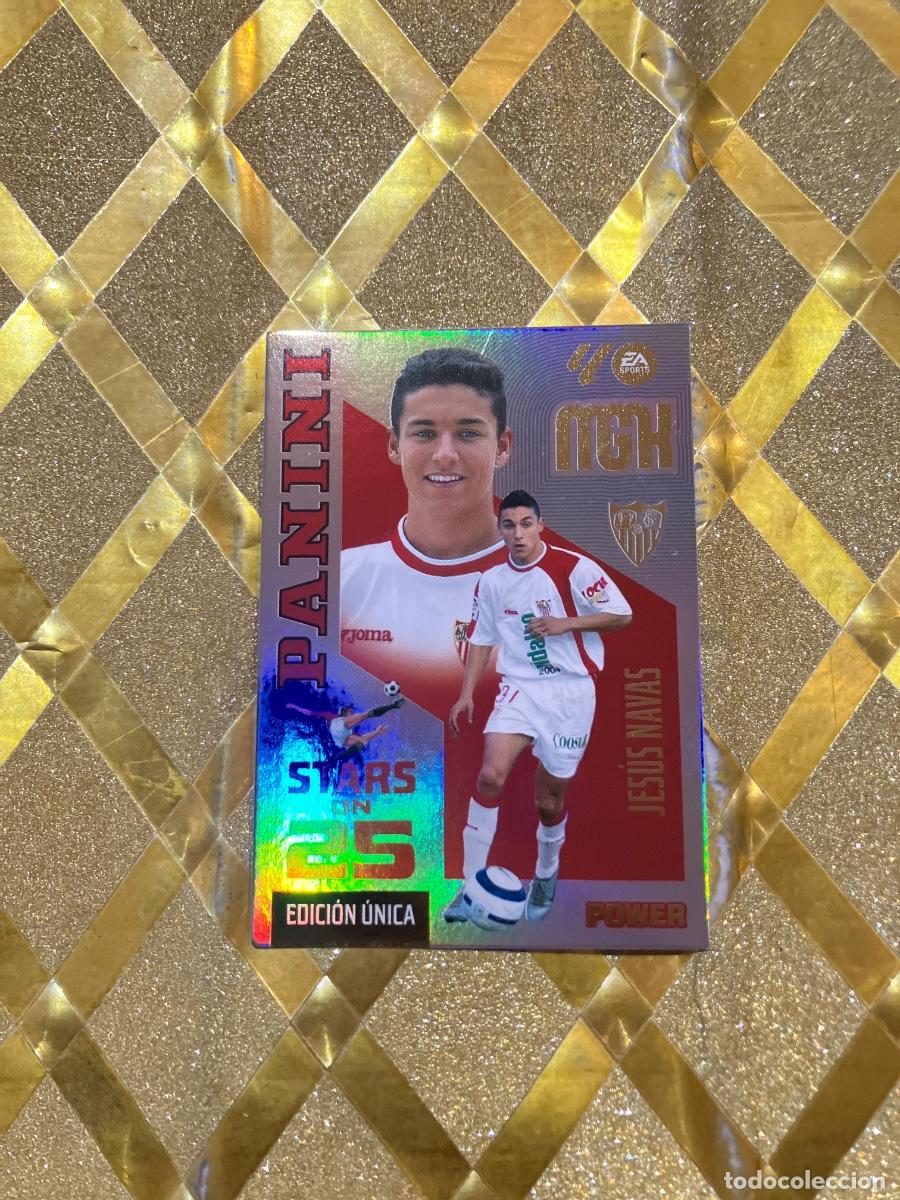 Fu&szlig;ball-Sticker: CROMO DE FUTBOL NUMERO 437 JESUS NAVAS SEVILLA POWER STARS LIGA 2026 2027 MEGACRAKS MGK PANINI !