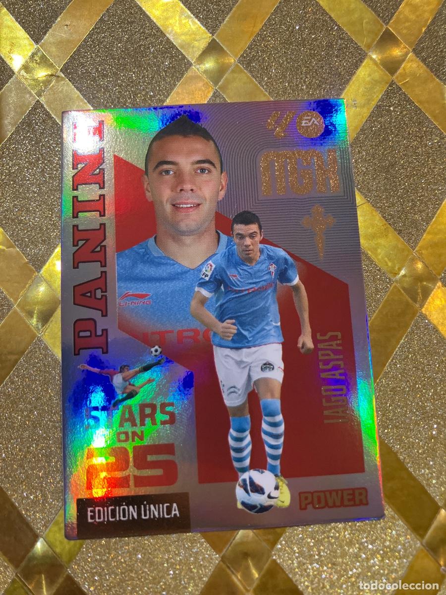 Fu&szlig;ball-Sticker: CROMO DE FUTBOL NUMERO 444 IAGO ASPAS CELTA VIGO POWER STARS LIGA 2026 2027 MEGACRAKS MGK PANINI !
