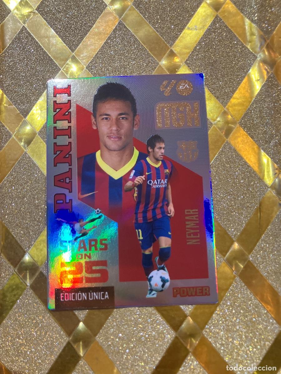 Fu&szlig;ball-Sticker: CROMO DE FUTBOL NUMERO 446 NEYMAR BARCELONA POWER STARS LIGA 2026 2027 MEGACRAKS MGK PANINI !