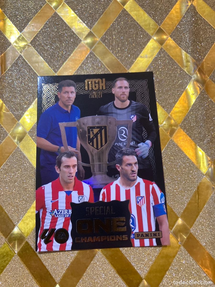 Fu&szlig;ball-Sticker: CROMO DE FUTBOL SPECIAL ONE CHAMPIONS ATLETICO MADRID LIGA 2026 2027 MEGACRAKS MGK PANINI !