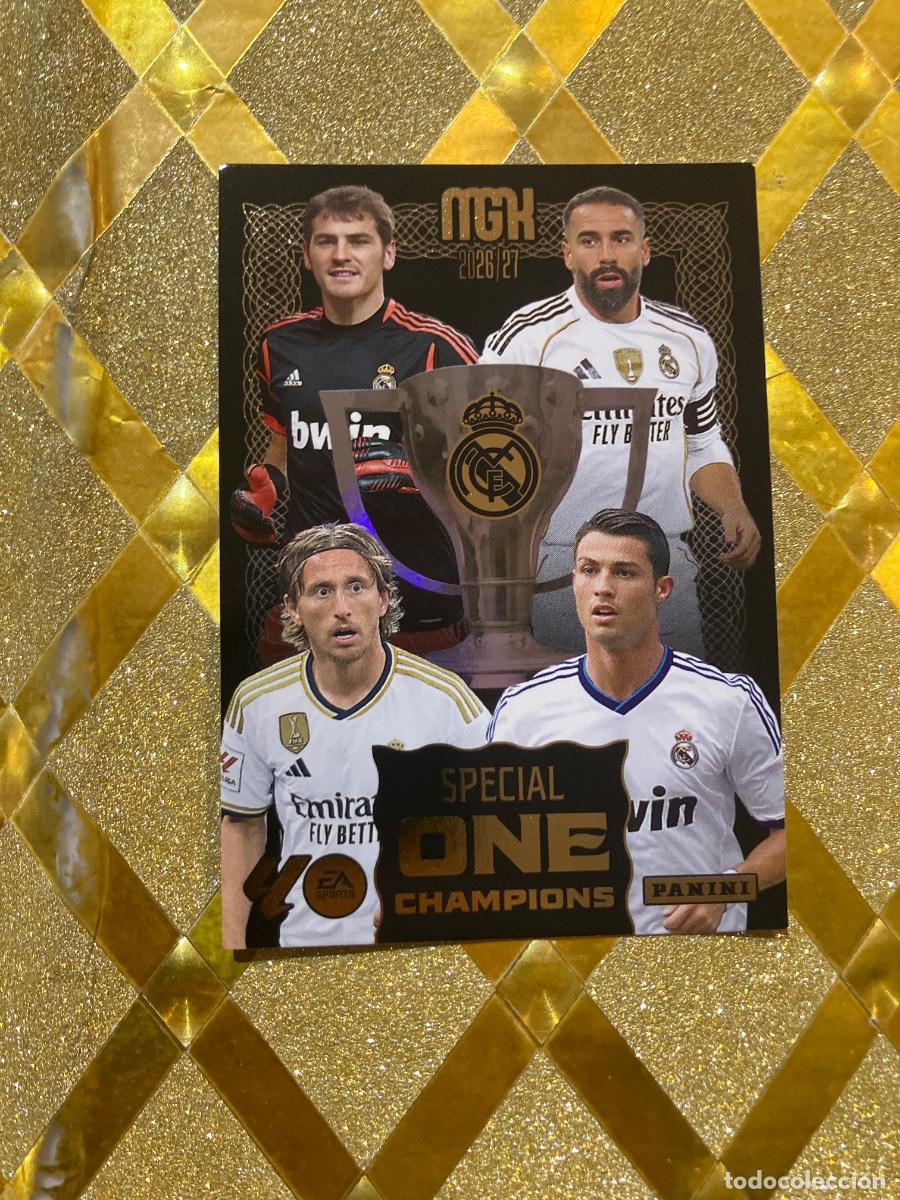 Fu&szlig;ball-Sticker: CROMO DE FUTBOL SPECIAL ONE CHAMPIONS REAL MADRID LIGA 2026 2027 MEGACRAKS MGK PANINI !