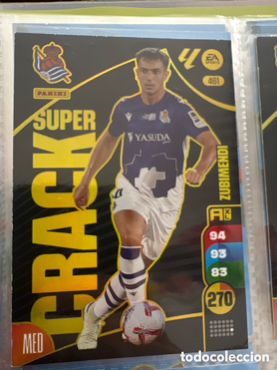Fu&szlig;ball-Sticker: 461 ZUBIMENDI REAL SOCIEDAD SUPER CRACK FICHAS ALBUM ADRENALYN XL 2024 2025 24 25