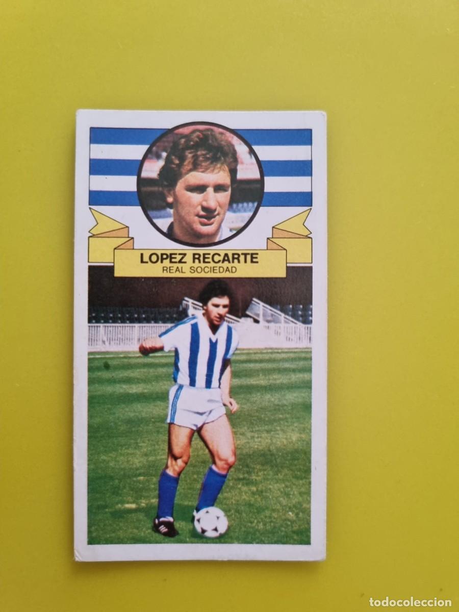 Cromos de Futebol: ESTE 85 86 1985 1986 NUNCA PEGADO SIN PEGAR LOPEZ RECARTE REAL SOCIEDAD N&ordm;2 ULTIMOS FICHAJES AR826