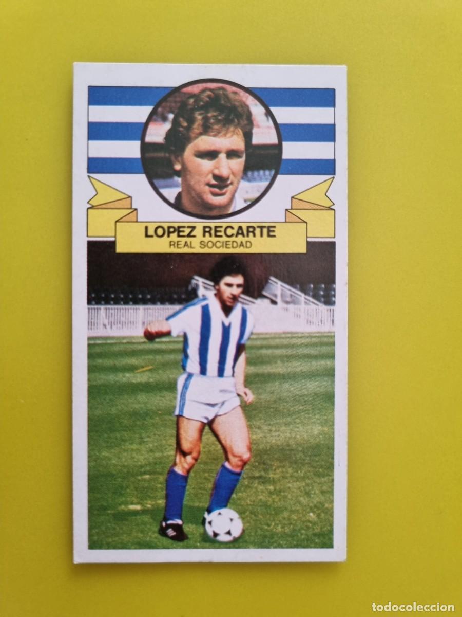Cromos de Futebol: ESTE 85 86 1985 1986 NUNCA PEGADO SIN PEGAR LOPEZ RECARTE REAL SOCIEDAD N&ordm;2 ULTIMOS FICHAJES AR826