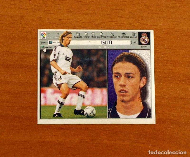 Cromos de f&uacute;tbol: Real Madrid - Guti - Ediciones Este Liga 2001-2002, 01-02 - Nunca Pegado