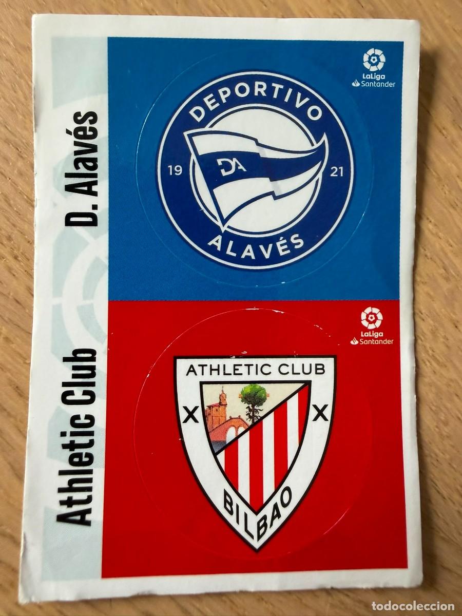 Cromos de f&uacute;tbol: ESCUDO ALAVES ATHLETIC BILBAO 20 21 2020 2021 LIGA SANTANDER COLECCIONES ESTE SIN PEGAR STICKER