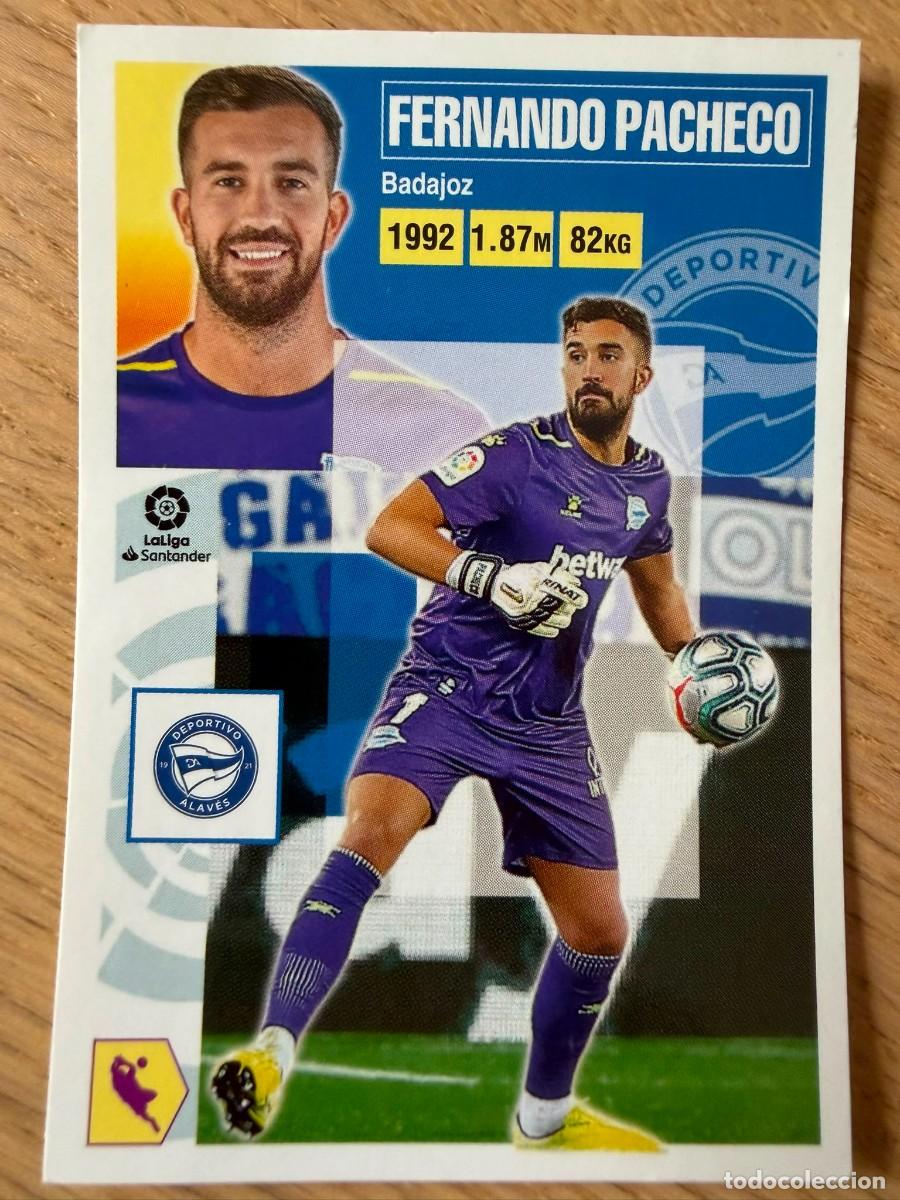 Cromos de f&uacute;tbol: 2 FERNANDO PACHECO ALAVES 20 21 2020 2021 LIGA SANTANDER COLECCIONES ESTE SIN PEGAR STICKER