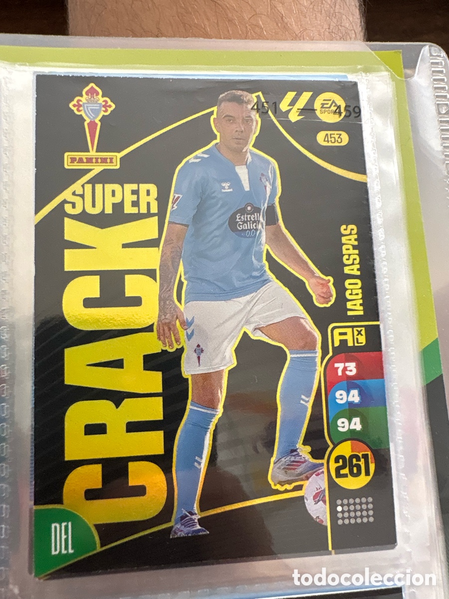 Cromos de f&uacute;tbol: SUPER CRACK IAGO ASPAS CELTA DE VIGO PANINI FICHA ADRENALYN XL 2024 2025 24 25 C-BLOCK