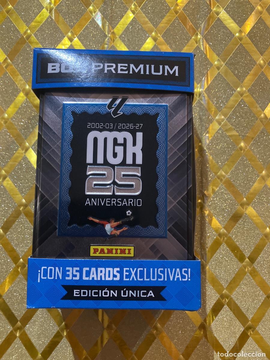 Cromos de f&uacute;tbol: CAJA DE CROMOS MGK 2026 2027 BOX PREMIUM 25 ANIVERSARIO MESSI !
