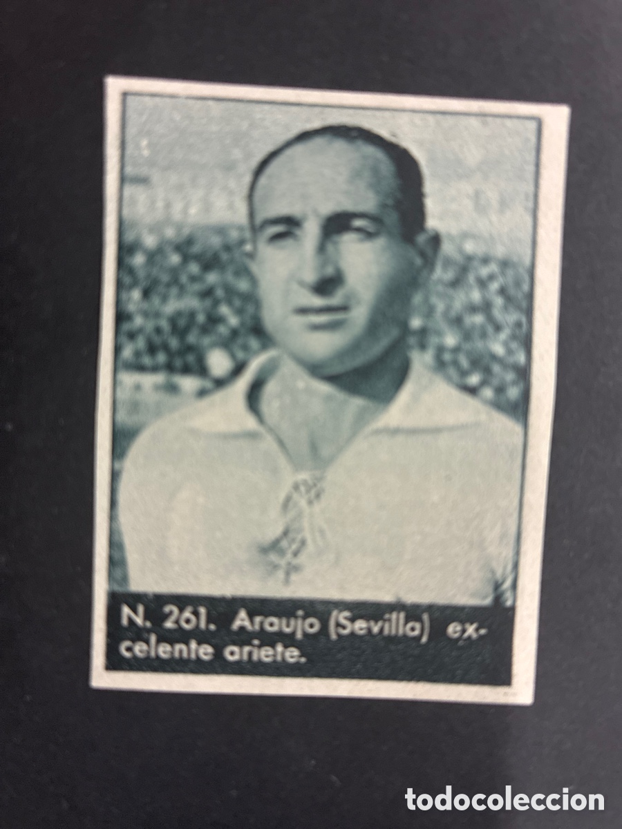 Cromos de f&uacute;tbol: CROMO FUTBOL SIN PEGAR COLECCION LIGA 1953 BRUGUERA 1953 N&ordm; 261 ARAYUO SEVILLA