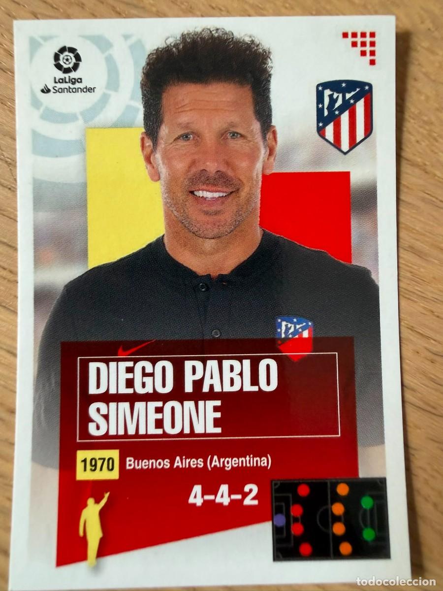 Cromos de f&uacute;tbol: 1 SIMEONE ENTRENADOR ATLETICO MADRID 20 21 2020 2021 LIGA SANTANDER COLECCIONES ESTE SIN PEGAR