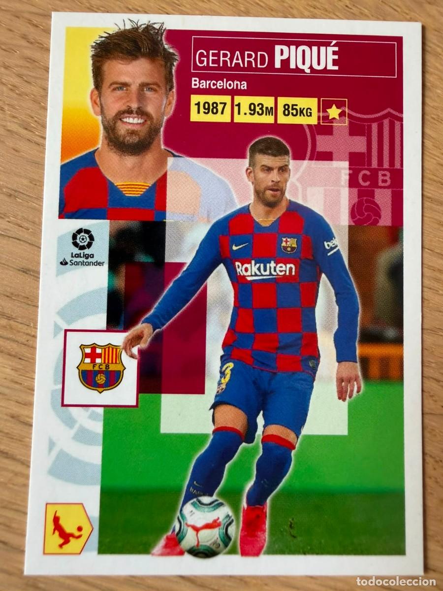 Cromos de f&uacute;tbol: 7 GERARD PIQUE BARCELONA 20 21 2020 2021 LIGA SANTANDER COLECCIONES ESTE SIN PEGAR STICKER