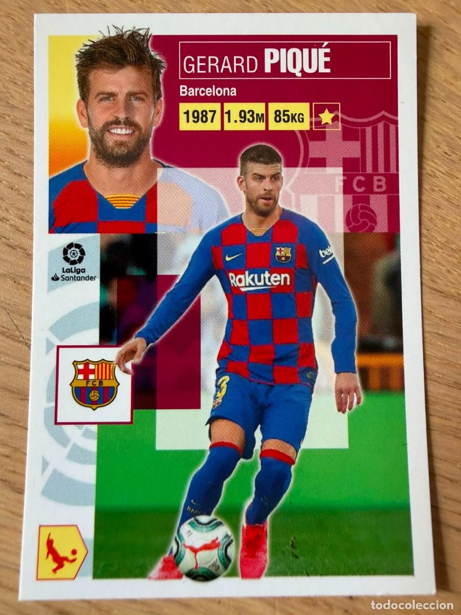 Cromos de f&uacute;tbol: 7 GERARD PIQUE BARCELONA 20 21 2020 2021 LIGA SANTANDER COLECCIONES ESTE SIN PEGAR STICKER