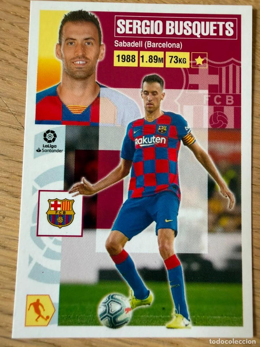 Cromos de f&uacute;tbol: 11 SERGIO BUSQUETS BARCELONA 20 21 2020 2021 LIGA SANTANDER COLECCIONES ESTE SIN PEGAR STICKER