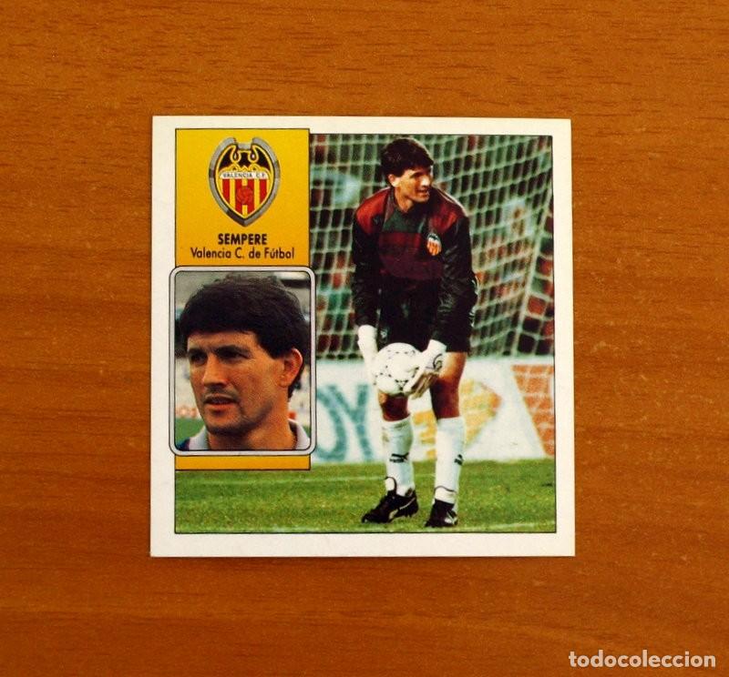 Cromos de f&uacute;tbol: Valencia - Sempere - Ediciones Este Liga 1992-1993, 92-93 - Nunca Pegado