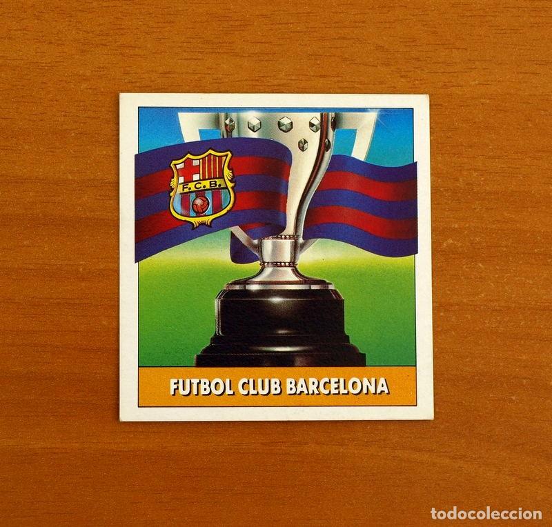 Cromos de f&uacute;tbol: Barcelona - Escudo y Bandera - Ediciones Este Liga 1992-1993, 92-93 - Nunca Pegado
