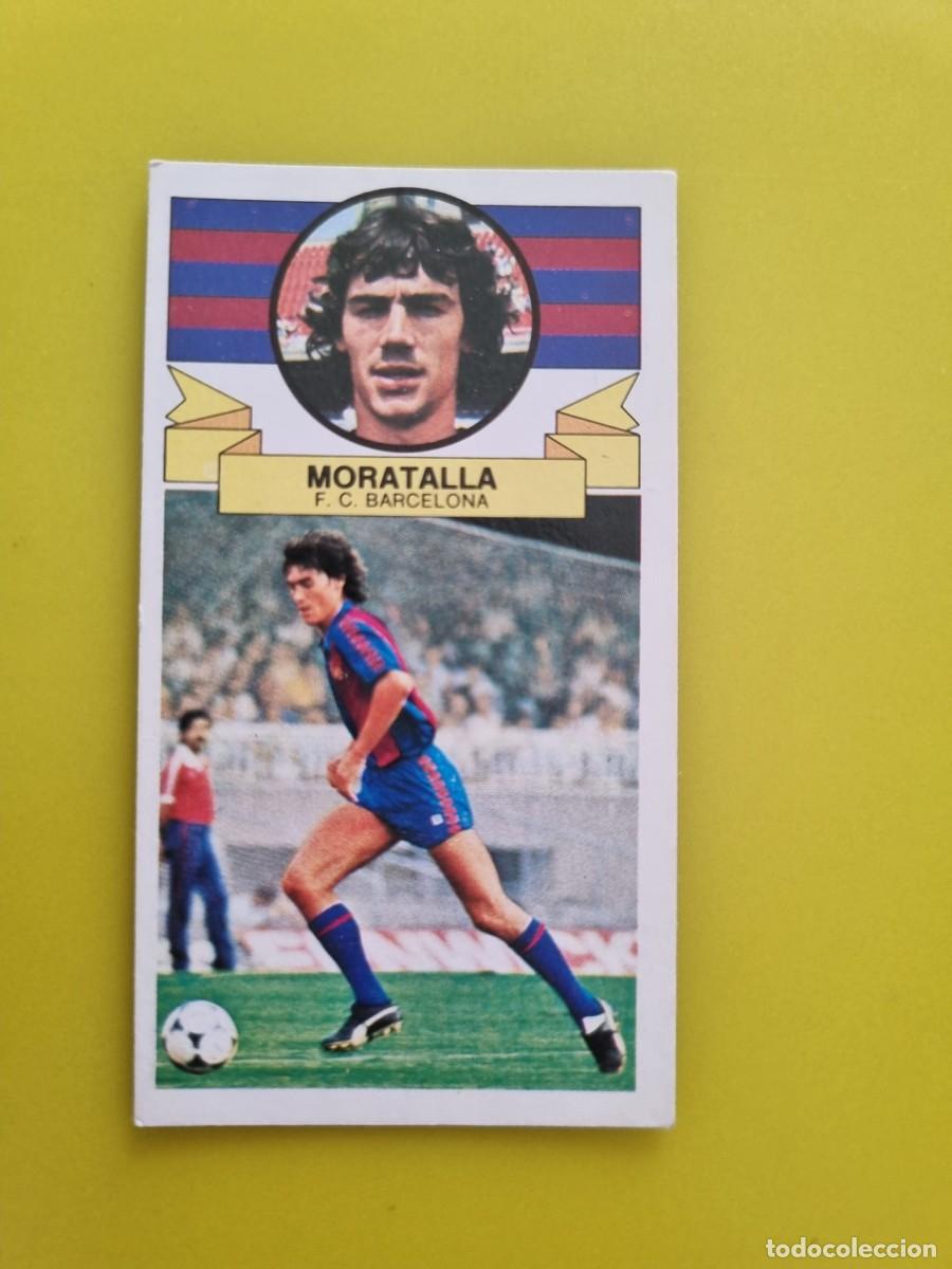 Cromos de f&uacute;tbol: CROMO LIGA ESTE 85 86 1985 1986 NUNCA PEGADO SIN PEGAR MORATALLA BARCELONA AR826