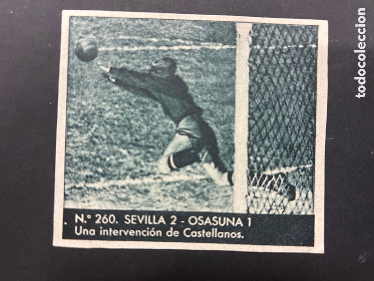 Cromos de f&uacute;tbol: LCROMO FUTBOL SIN PEGAR COLECCION LIGA 1953 BRUGUERA 1953 N&ordm; 280 SEVILLA - OSASUNA