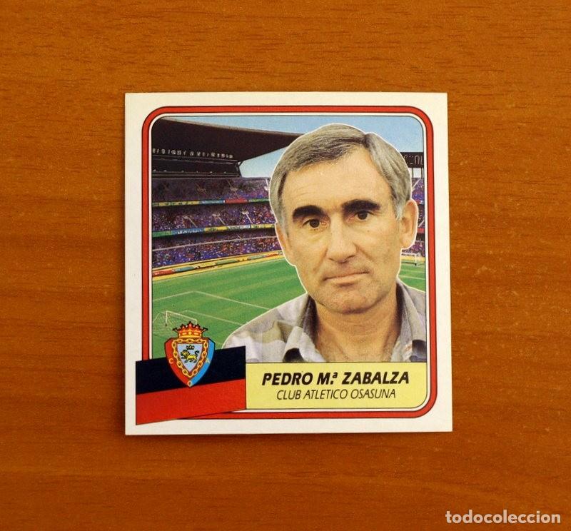 Cromos de f&uacute;tbol: Osasuna - Pedro M&ordf; Zabalza Entrenador - Ediciones Este Liga 1989-1990, 89-90 - Cromo nunca pegado